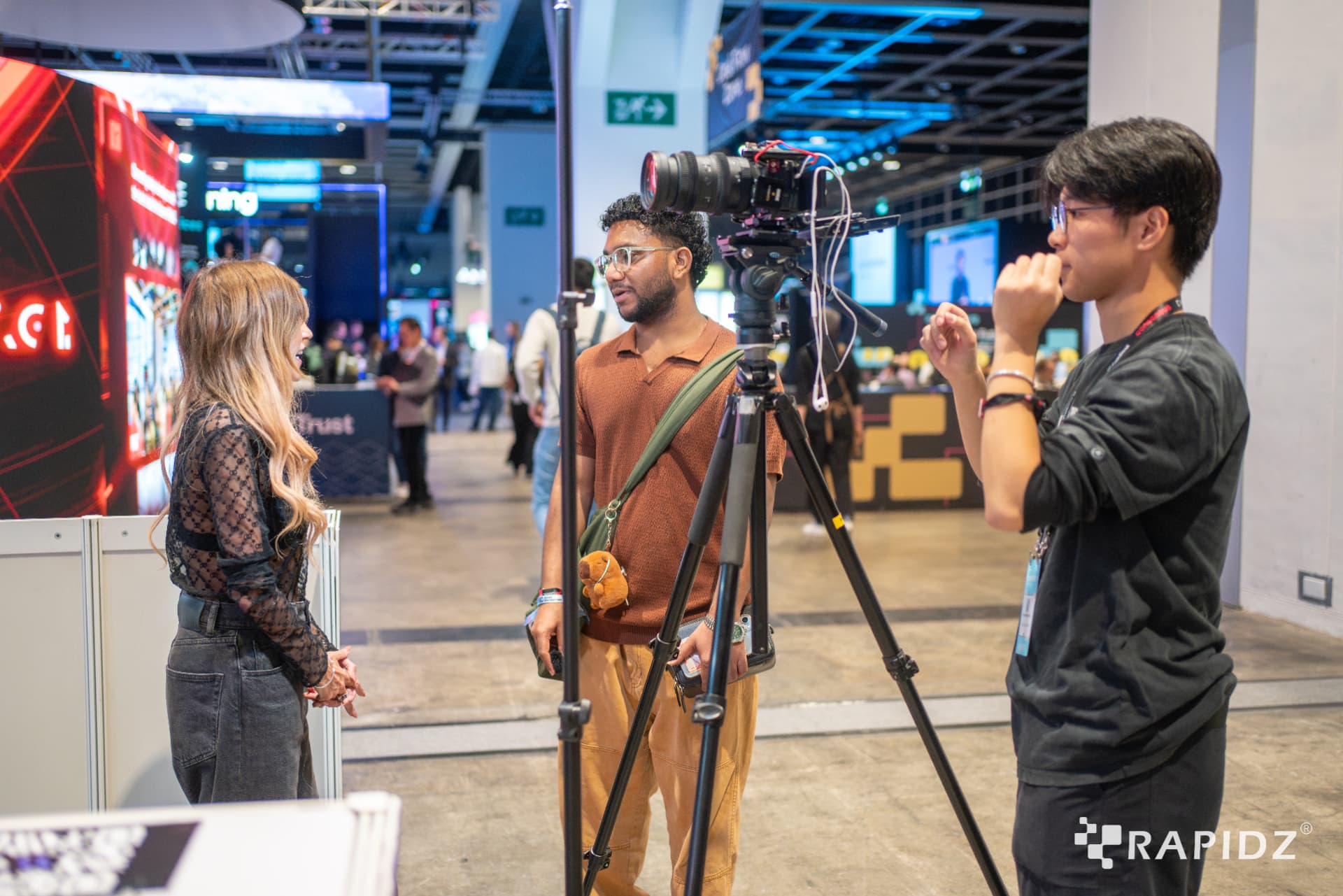 Buildify media crew producing an event interview